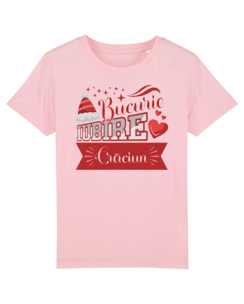 Bucurie / Iubire / Crăciun Cotton Pink