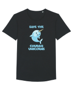 Chubby unicorns Tricou mânecă scurtă guler larg Bărbat Skater