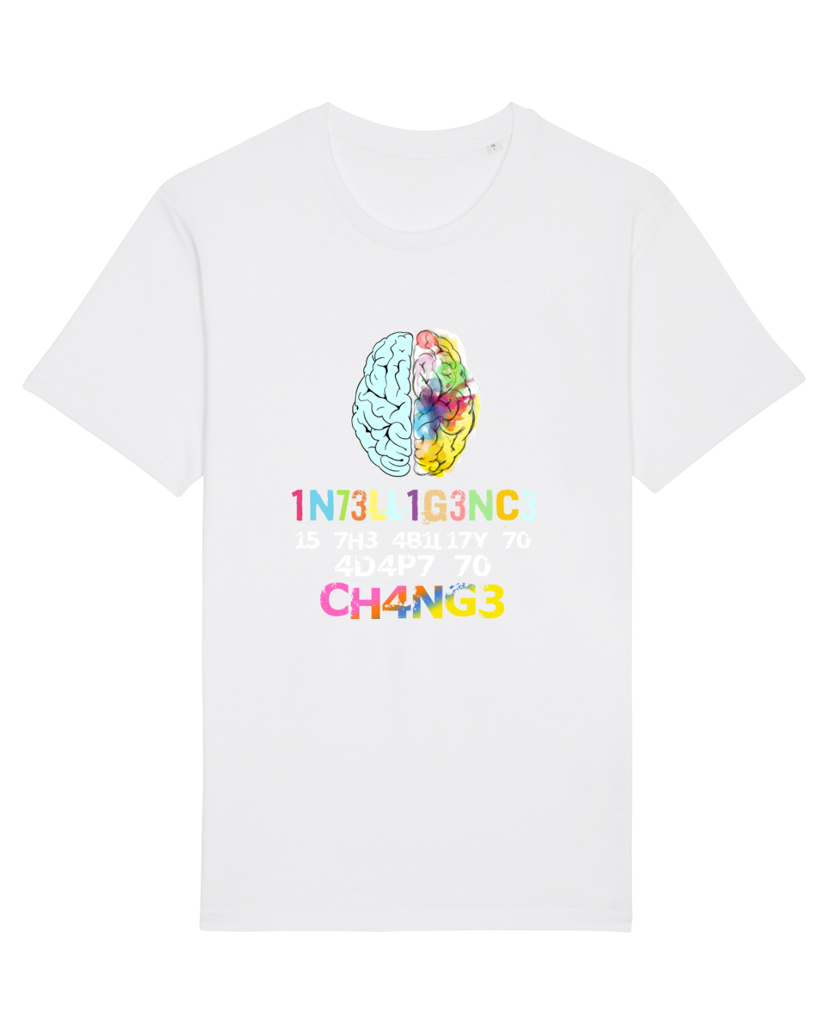Tricou mânecă scurtă Unisex Rocker White