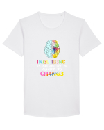 Inteligence Tricou mânecă scurtă guler larg Bărbat Skater