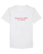 karma isn t ... Tricou mânecă scurtă guler larg Bărbat Skater