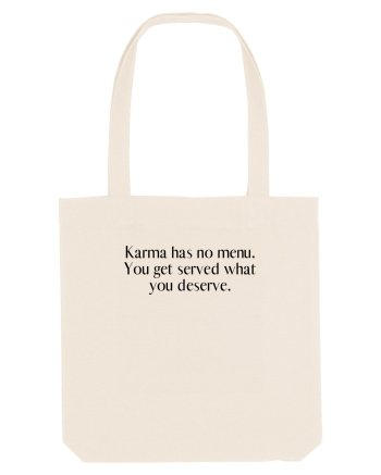 karma has no menu... Natural