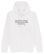 karma has no menu... Hanorac cu fermoar Unisex Connector