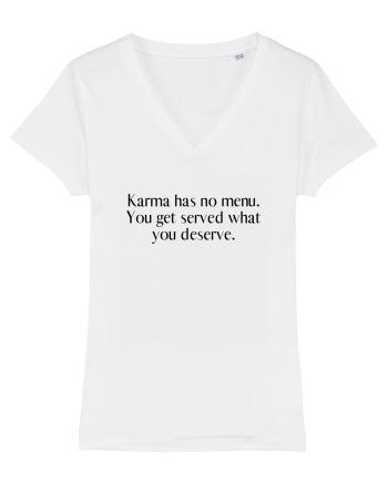 karma has no menu... White