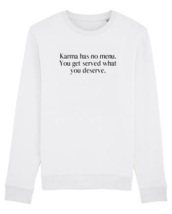 karma has no menu... White