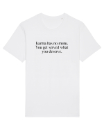 karma has no menu... Tricou mânecă scurtă Unisex Rocker