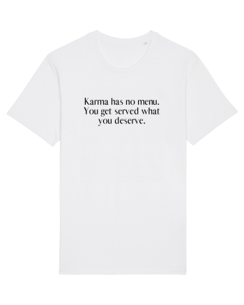 karma has no menu... White