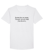 karma has no menu... Tricou mânecă scurtă guler larg Bărbat Skater