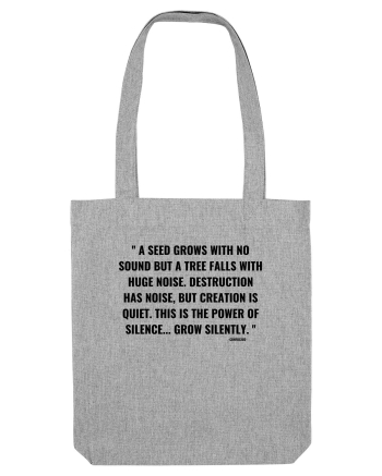 a seed grows with no... Heather Grey