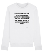 emotion can be the enemy... Bluză mânecă lungă Unisex Rise