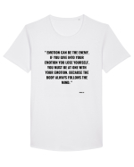 emotion can be the enemy... Tricou mânecă scurtă guler larg Bărbat Skater
