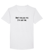 don t follow me... Tricou mânecă scurtă guler larg Bărbat Skater