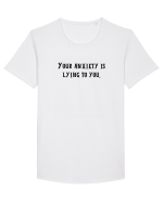 your anxiety is... Tricou mânecă scurtă guler larg Bărbat Skater