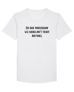 in our profession... Tricou mânecă scurtă guler larg Bărbat Skater