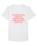 do what the fuck makes... Tricou mânecă scurtă guler larg Bărbat Skater