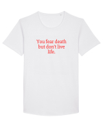 you fear death... Tricou mânecă scurtă guler larg Bărbat Skater