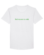 find reason to smile Tricou mânecă scurtă guler larg Bărbat Skater