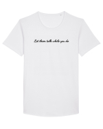 let them talk... Tricou mânecă scurtă guler larg Bărbat Skater