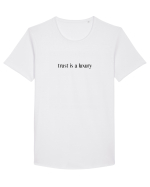 trust is a luxury Tricou mânecă scurtă guler larg Bărbat Skater