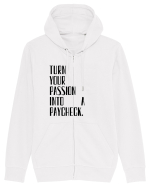 TURN YOUR PASSION... Hanorac cu fermoar Unisex Connector