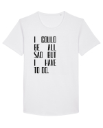 I COULD BE ALL... Tricou mânecă scurtă guler larg Bărbat Skater