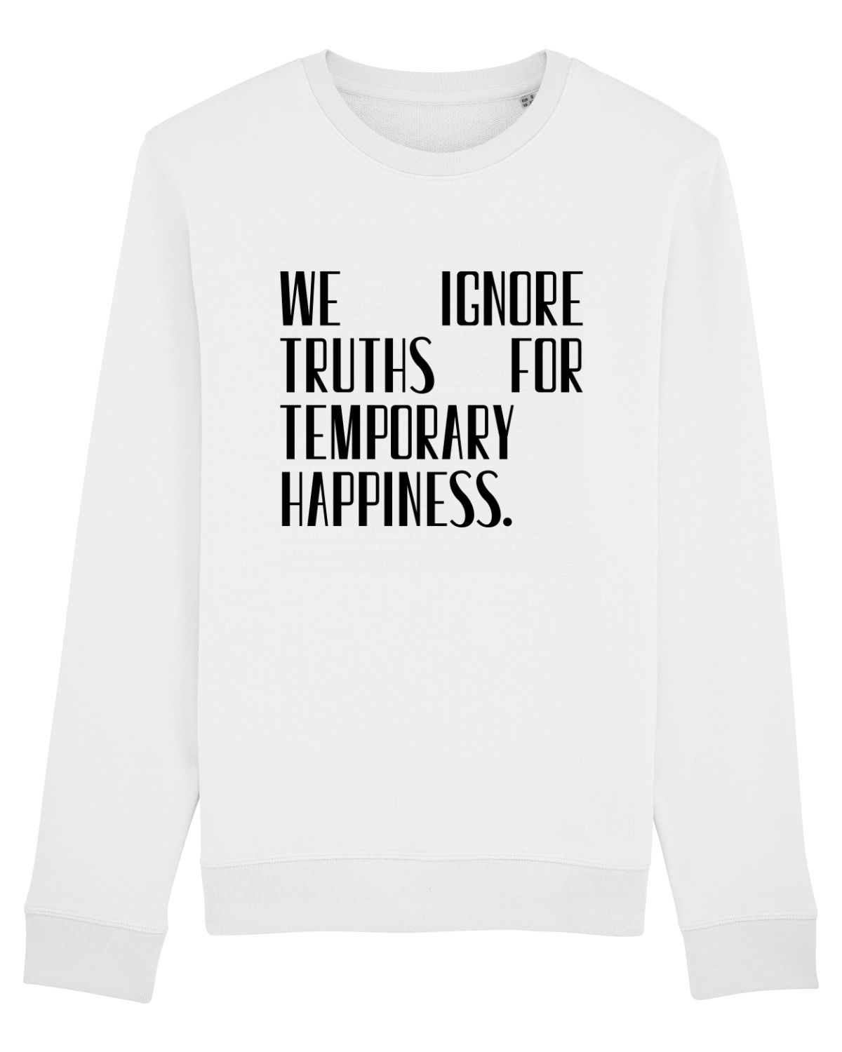 Bluză mânecă lungă Unisex Rise White
