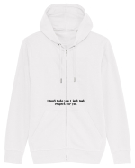 i don t hate you... Hanorac cu fermoar Unisex Connector