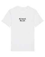 no heart no art Tricou mânecă scurtă Unisex Rocker