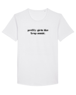 pretty girls like trap music Tricou mânecă scurtă guler larg Bărbat Skater