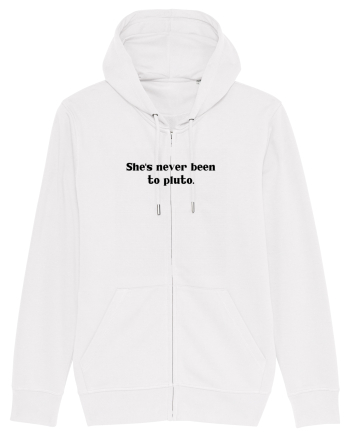 she s never been to pluto White
