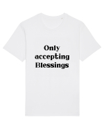 only accepting blessings Tricou mânecă scurtă Unisex Rocker