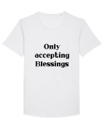 only accepting blessings Tricou mânecă scurtă guler larg Bărbat Skater