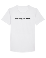 i am doing this for me Tricou mânecă scurtă guler larg Bărbat Skater