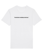 your body hears everything your mind says Tricou mânecă scurtă Unisex Rocker