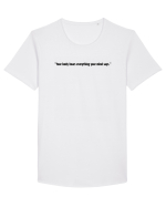 your body hears everything your mind says Tricou mânecă scurtă guler larg Bărbat Skater