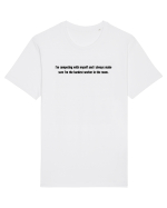 i m competing with myself... Tricou mânecă scurtă Unisex Rocker
