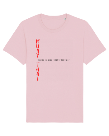 muat thai red Cotton Pink