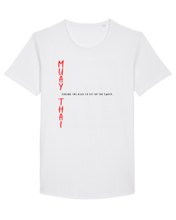 muat thai red White