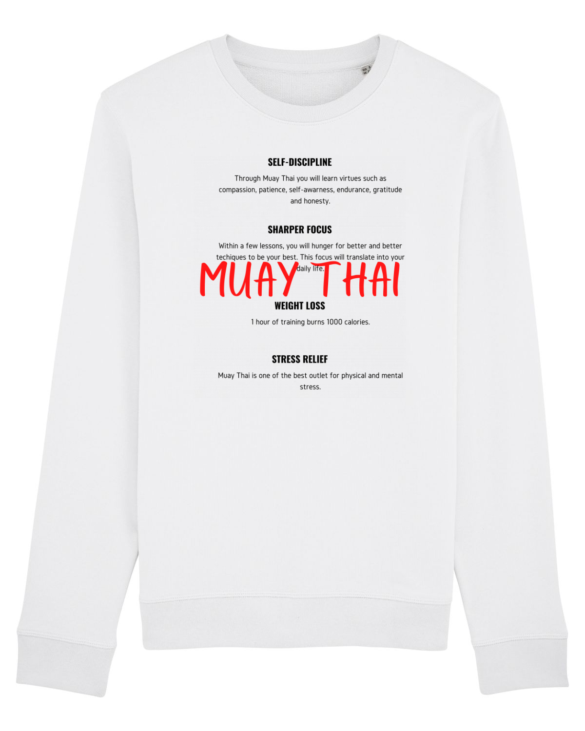 Bluză mânecă lungă Unisex Rise White