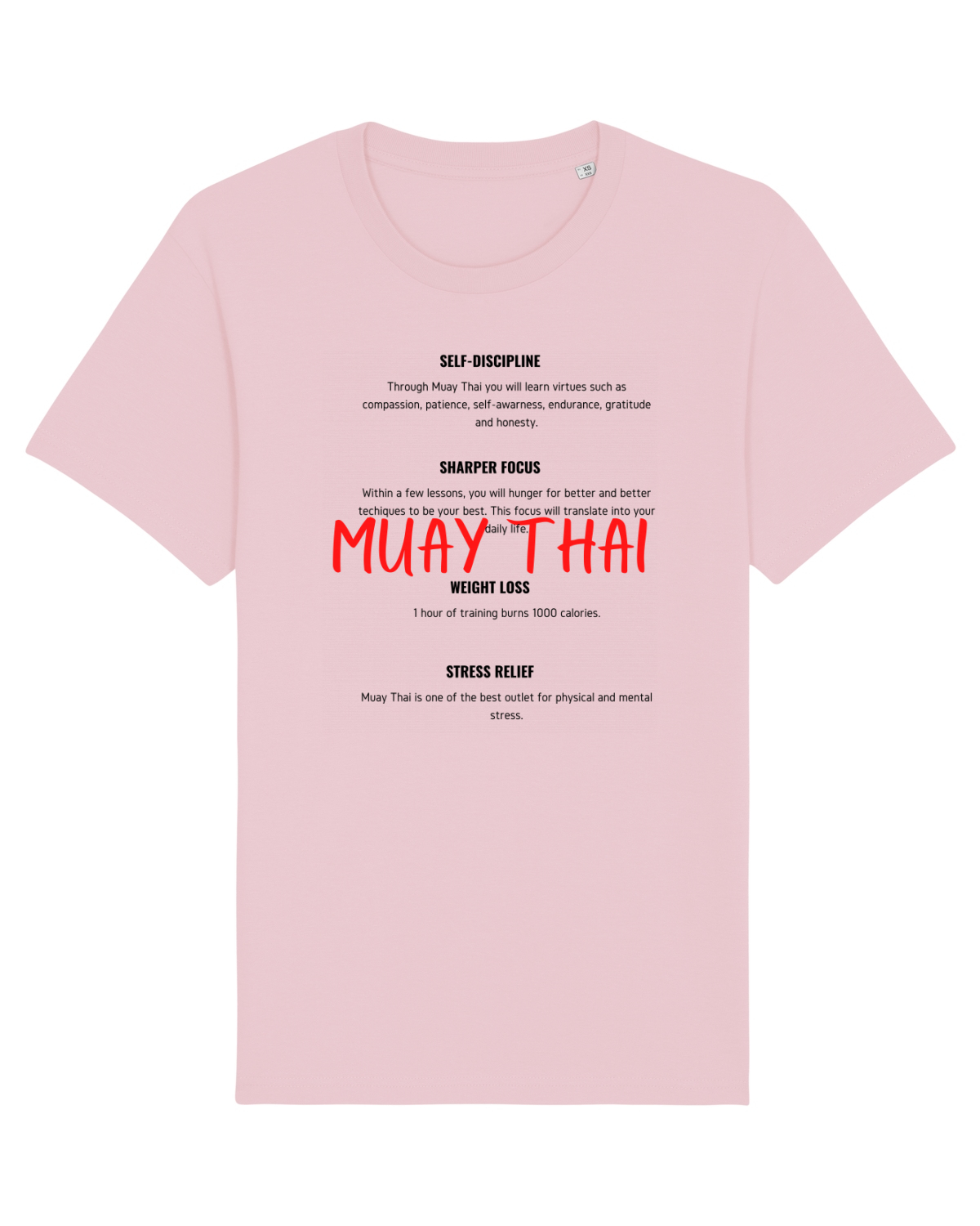 Tricou mânecă scurtă Unisex Rocker Cotton Pink