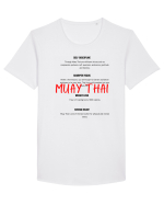 muat thai sharper Tricou mânecă scurtă guler larg Bărbat Skater