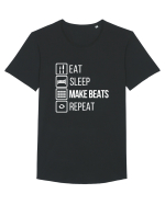 Make Beats Tricou mânecă scurtă guler larg Bărbat Skater