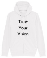 trust your vision 2 Hanorac cu fermoar Unisex Connector