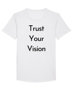 trust your vision 2 Tricou mânecă scurtă guler larg Bărbat Skater