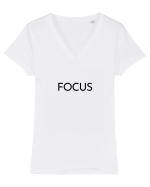 focus Tricou mânecă scurtă guler V Damă Evoker