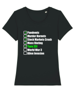 35 Year Old Funny Birthday Checklist Tricou mânecă scurtă guler larg fitted Damă Expresser