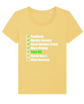 45 Year Old Funny Birthday Checklist Jojoba