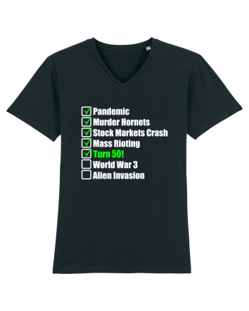50 Year Old Funny Birthday Checklist Black