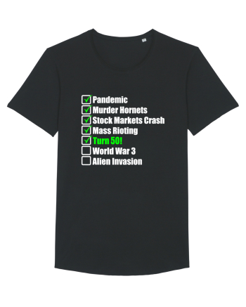 50 Year Old Funny Birthday Checklist Black