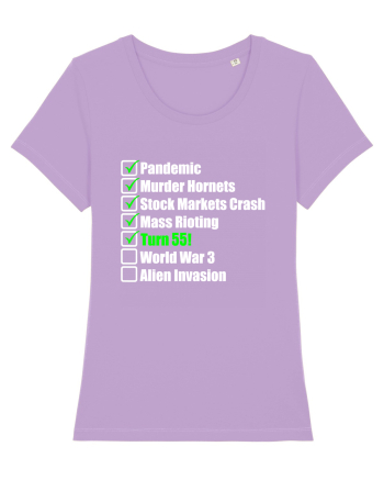 55 Year Old Funny Birthday Checklist Lavender Dawn